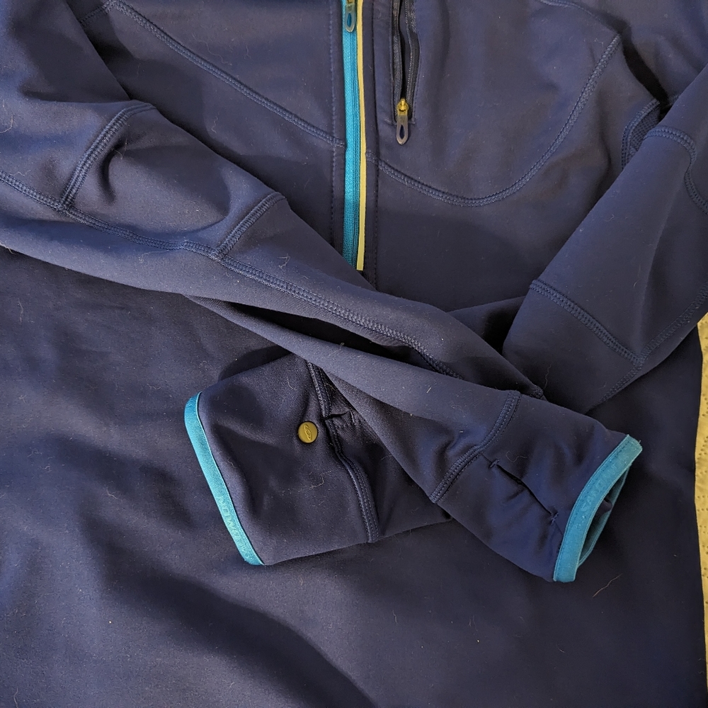 Salomon purple/blue acti therm hoodie - Picture 3 of 5